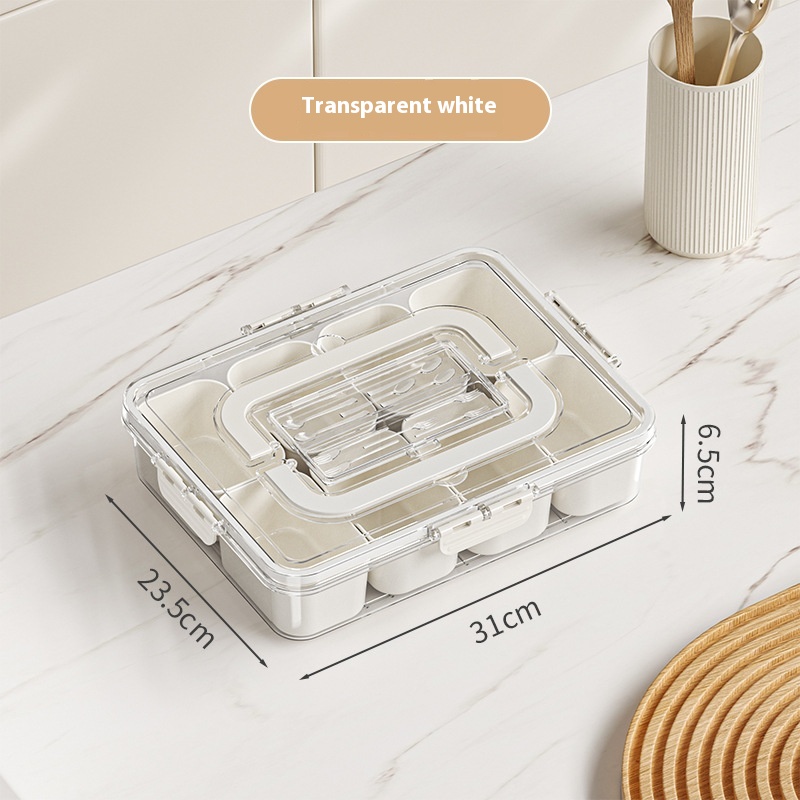 8-Grid Snack Organizer Box – Keep Your Food Fresh & Perfectly Organized image 2