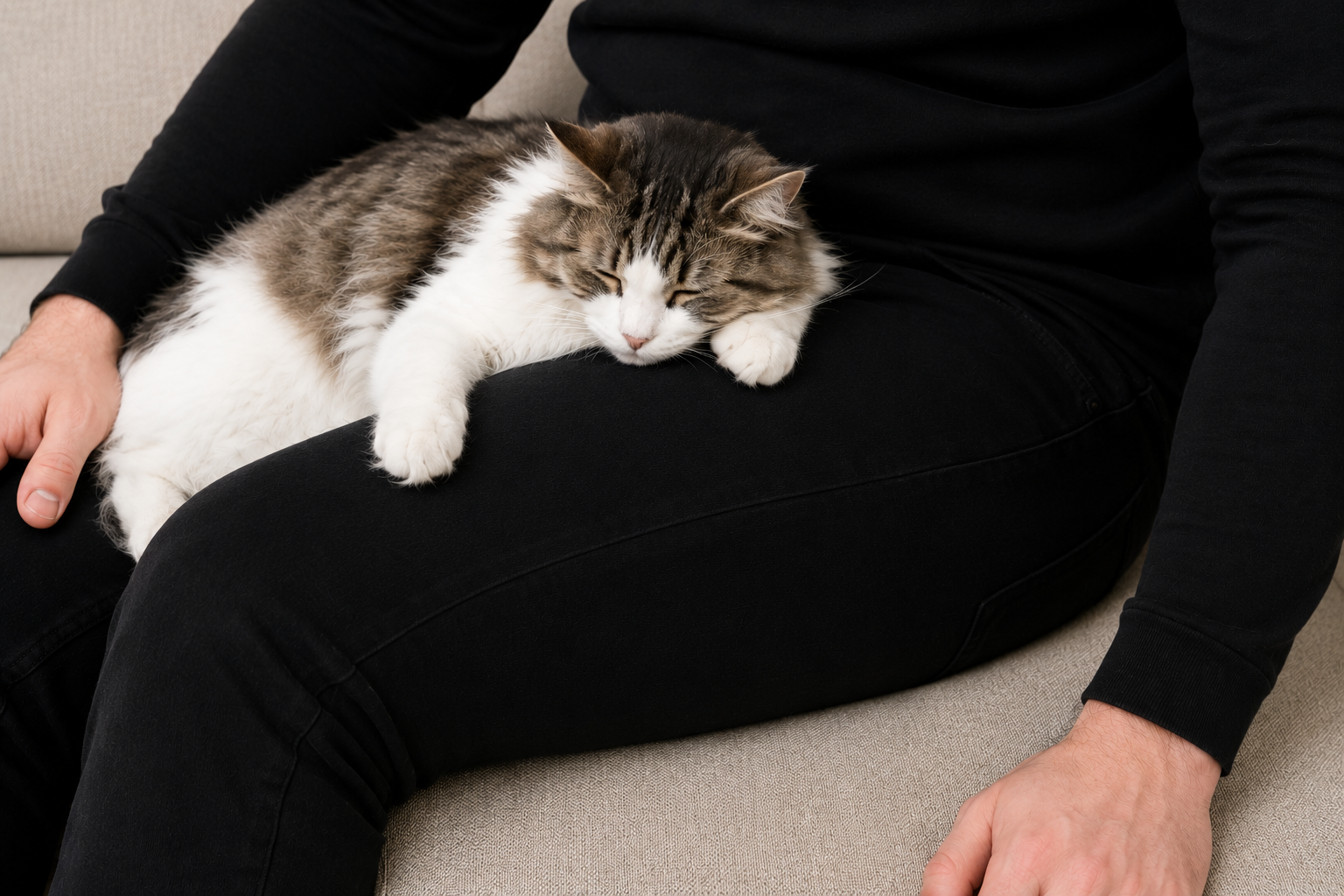 After using Pet Hair Remover Glove for Sofas, Clothes & Car Seats